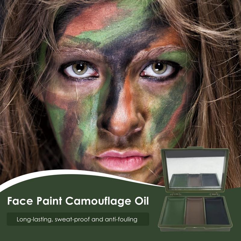 طلاء الوجه زيت التمويه ألوان ا - مراجعة Camo Face Paint وسعره