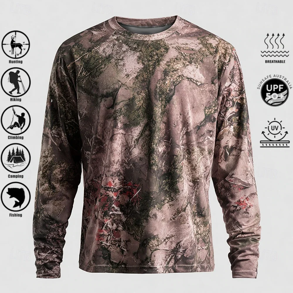 تيشيرت رجالي بأكمام طويلة من ا - مراجعة Outdoor Hunting Prints وسعره